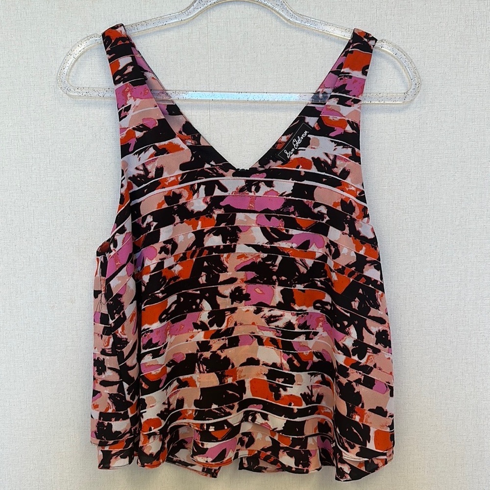 Sam Edelman Sleeveless Ruffle Blouse • Sz L